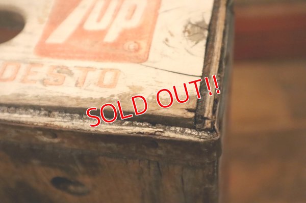 画像12: dp-240321-10 SEVEN-UP 7up / 1960'S-1970's Wood Box