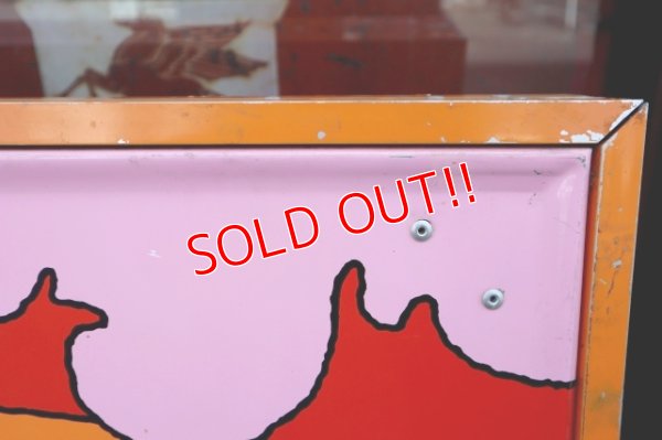 画像12: dp-240301-01 7up × Peter Max / 1970's Huge W-sided Metal Sign