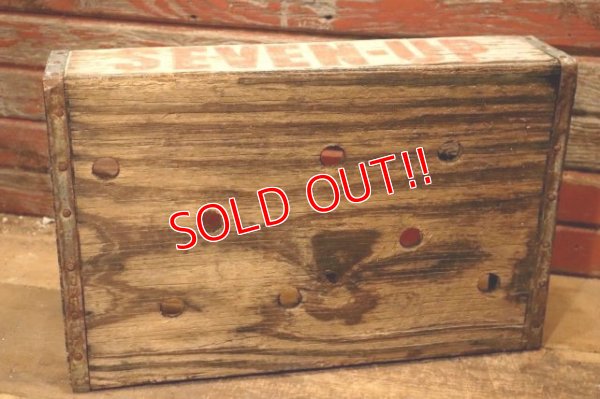 画像10: dp-240321-10 SEVEN-UP 7up / 1960'S-1970's Wood Box