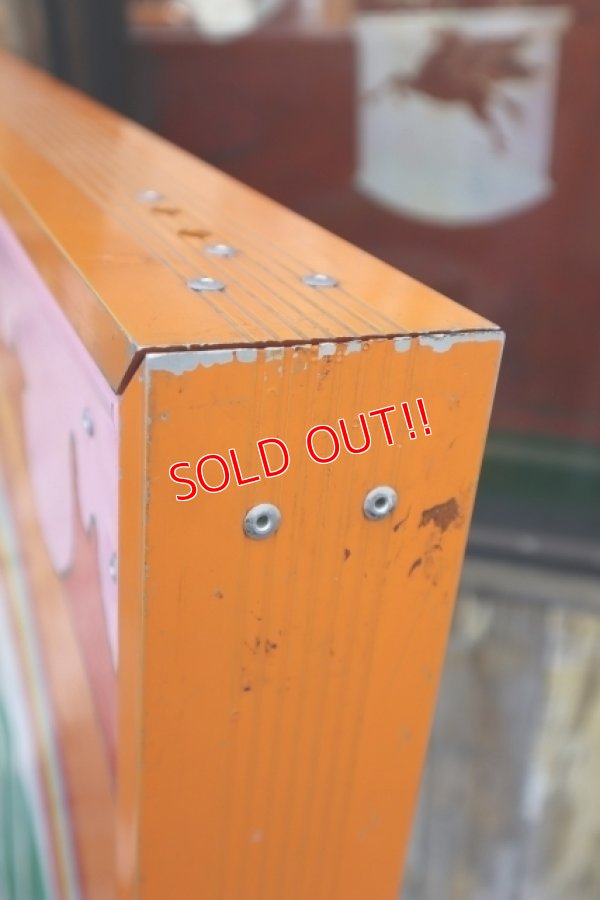 画像28: dp-240301-01 7up × Peter Max / 1970's Huge W-sided Metal Sign