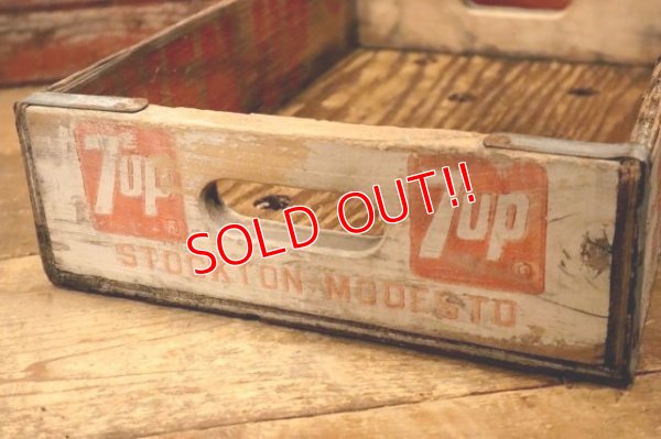 画像6: dp-240321-10 SEVEN-UP 7up / 1960'S-1970's Wood Box