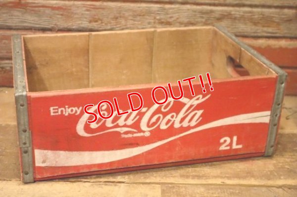 画像1: dp-240301-08 Coca-Cola / 1970's Wood Box