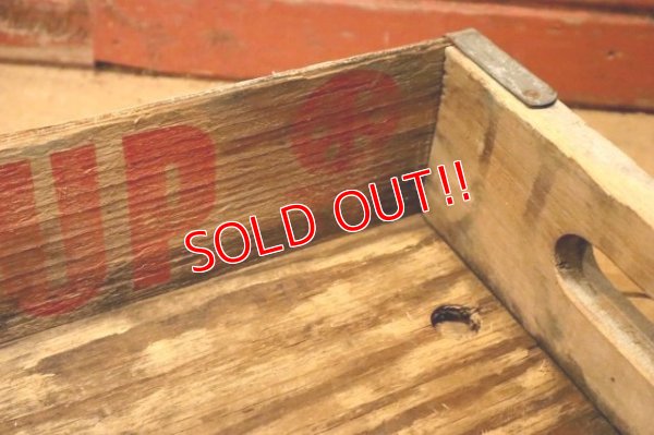 画像8: dp-240321-10 SEVEN-UP 7up / 1960'S-1970's Wood Box