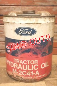 dp-240301-24 Ford TRACTOR HYDRAULICOIL / 1970's 5 U.S.GALLONS CAN