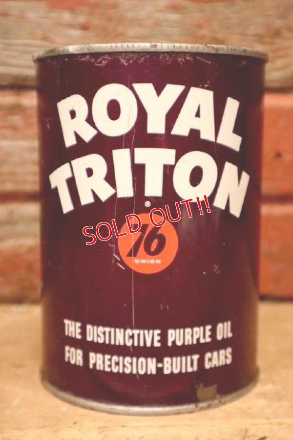 画像1: dp-240301-14 76 ROYAL TRITON 1QT Motor Oil Can