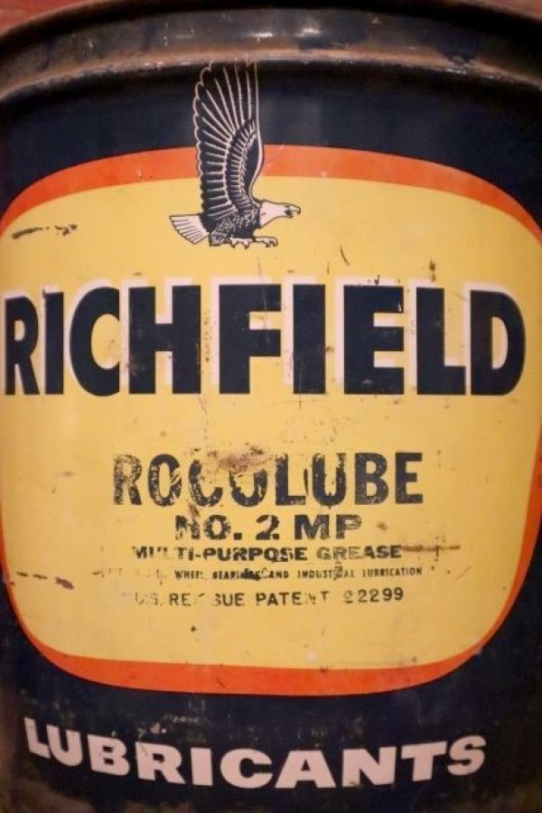 画像2: dp-240301-28 RICHFIELD / ROCOLUBE 1970's 5 U.S. GALLONS OIL CAN