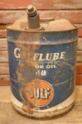 dp-240301-26 GULF / 1960's 5 U.S. GALLONS OIL CAN