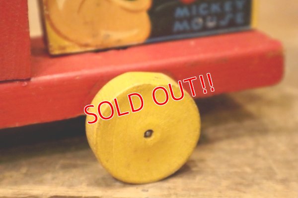 画像9: ct-240301-30 Mickey Mouse / Fisher-Price Toys 1940's-1950's Choo Choo Train Pull Toy #485
