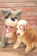 ct-240214-122 Lady and the Tramp / 1970's Plush Doll Set