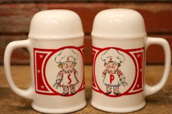 画像1: ct-240214-08 Campbell Kid's / 1990's Ceramic Salt & Pepper Shaker