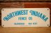 画像1: dp-240207-22 NORTHWEST INDIANA FENCE CO. Metal Sign (1)