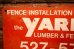 画像2: dp-240207-22 YARD LUMBER & FENCE SUPPLY Metal Sign (2)