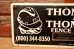 画像2: dp-240207-22 THOMPSON AND THOMPSON FENCE CO., INC. Metal Sign (2)