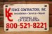 画像1: dp-240207-22 KC FENCE CONSTRACTORS, INC. Metal Sign (1)