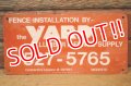 dp-240207-22 YARD LUMBER & FENCE SUPPLY Metal Sign