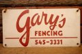 dp-240207-22 gary's FENCING Metal Sign