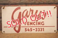 dp-240207-22 gary's FENCING Metal Sign
