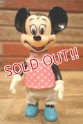 ct-240214-113 Minnie Mouse / 1970's Rubber Doll