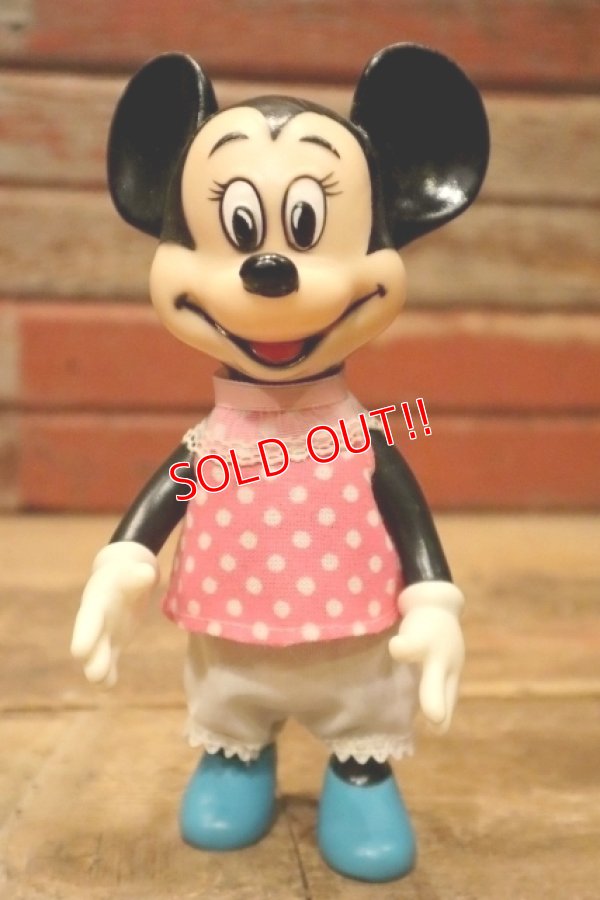 画像1: ct-240214-113 Minnie Mouse / 1970's Rubber Doll