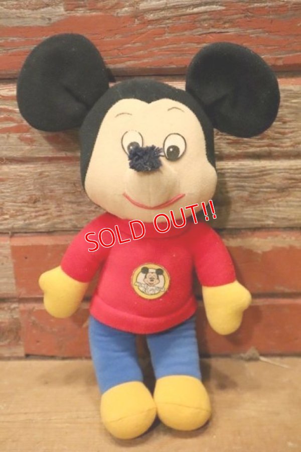 画像1: ct-240214-128 Mickey Mouse / Knickerbocker 1976 Plush Doll