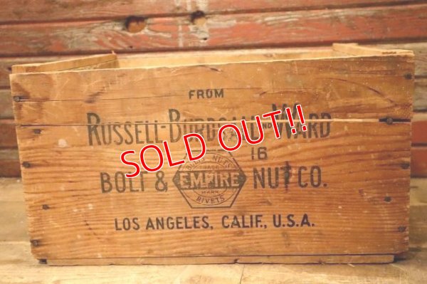 画像4: dp-240321-01 EMPIRE BOLT & NUT CO. / Vintage Wood Box