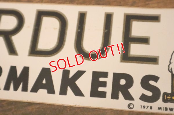 画像4: dp-240311-14 PURDUE BOILERMAKERS 1978 Bumper Sticker
