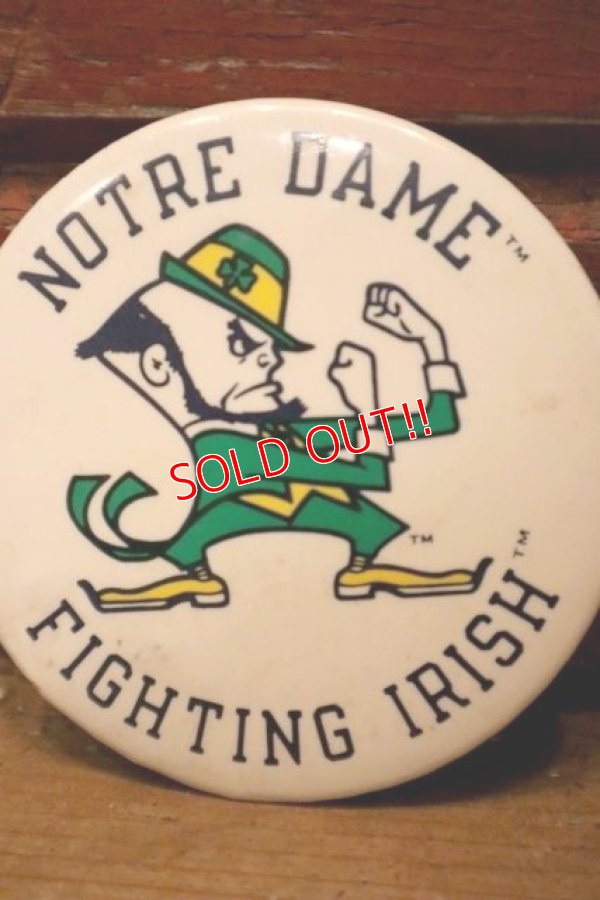 画像2: dp-240311-16 University of Notre Dame / Fighting Irish Pinback