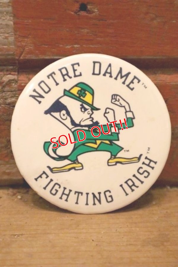 画像1: dp-240311-16 University of Notre Dame / Fighting Irish Pinback