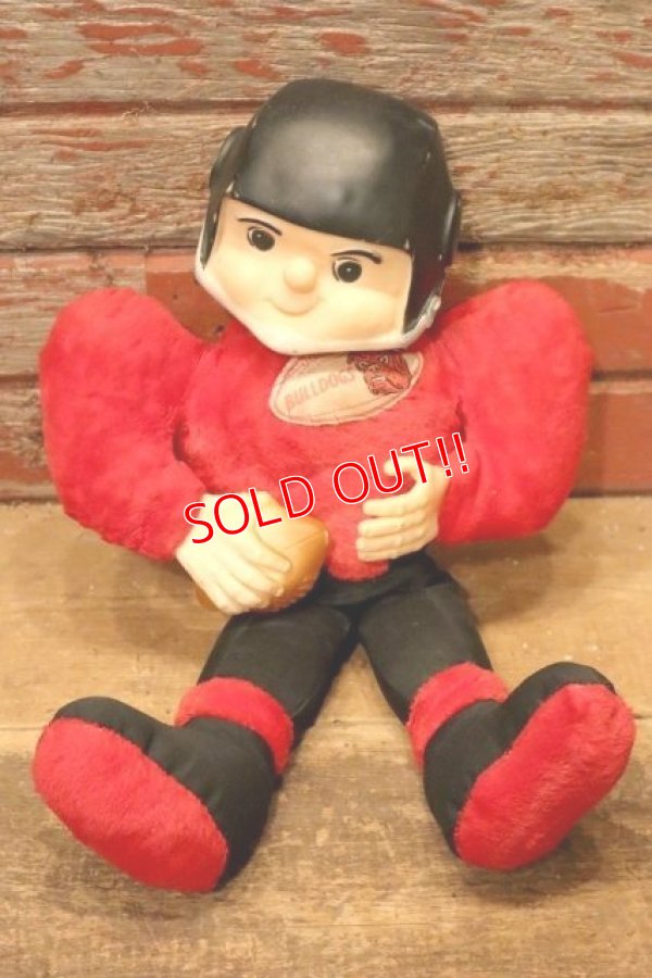 画像1: ct-240311-14 Georgia Bulldogs / Columbia Toy 1960's Football Player Rubber Face Doll