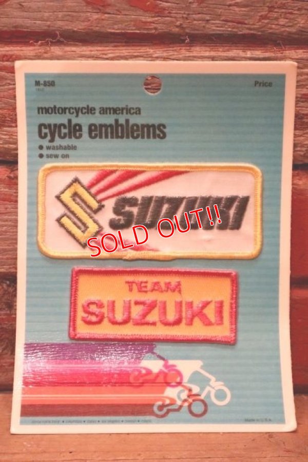画像1: dp-240124-26 SUZUKI Cycle Emblems Patch