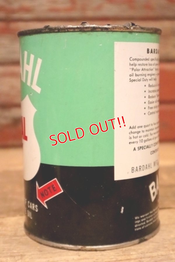 画像4: dp-240301-15 BARDAHL / SPECIAL DUTY One U.S. Quart Motor Oil Can