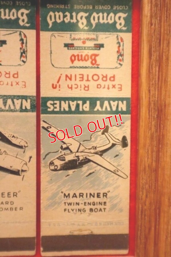 画像5: dp-240311-06 Bond Bread / U.S.NAVY PLANES 1940's Matchbook Cover