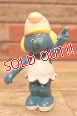 ct-240214-81 Smurfette / 1980's Hard Rubber Figure