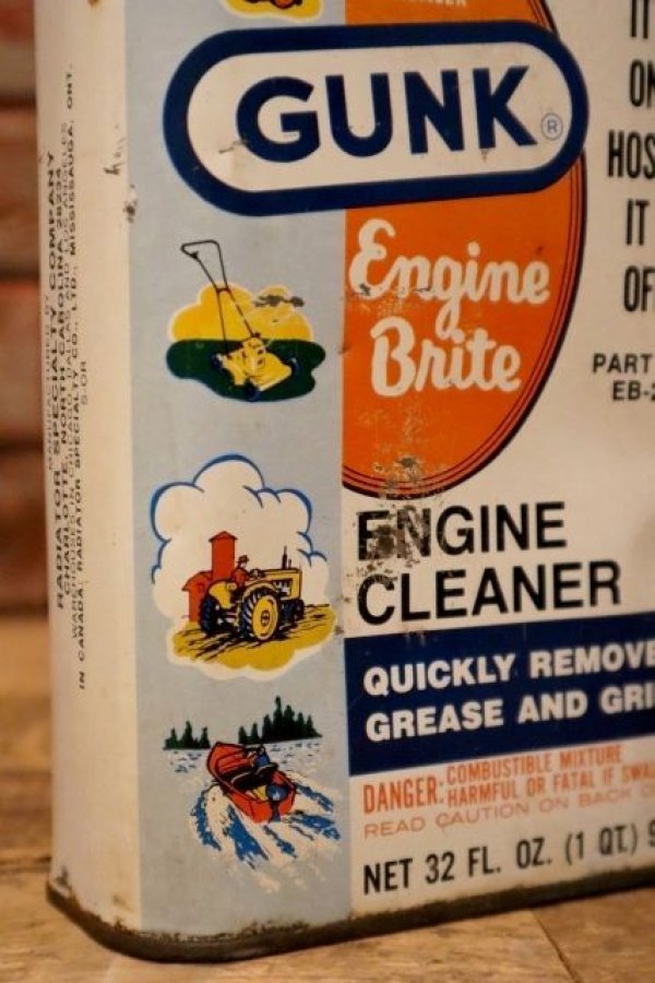 画像2: dp-240207-07 GUNK Engine Brite ENGINE CLEANER One Quart Can