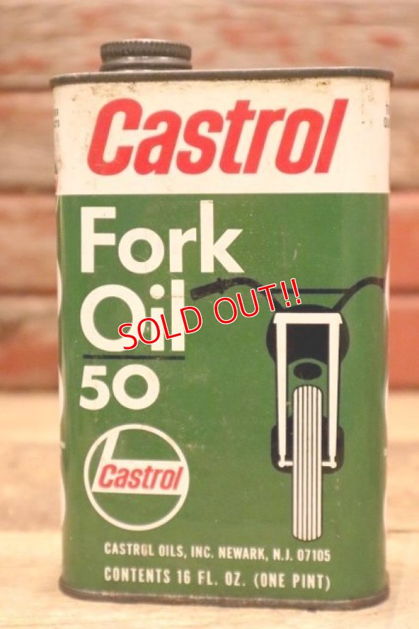 画像1: dp-240207-07 Castrol / 1960's Fork Oil 50 One Pint Can