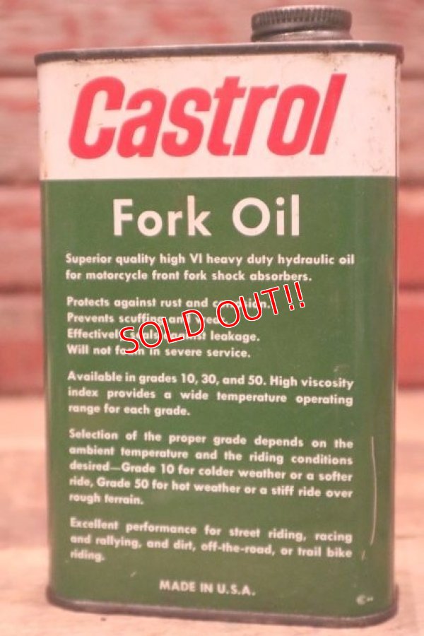 画像3: dp-240207-07 Castrol / 1960's Fork Oil 50 One Pint Can