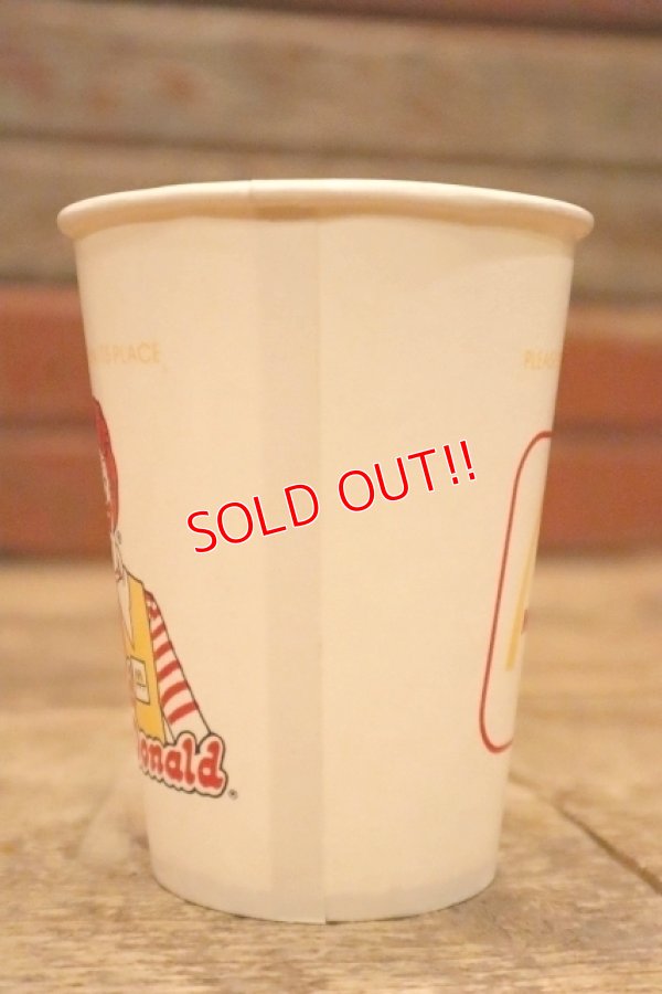 画像5: ct-120425-01 McDonald's / Ronald McDonald 1986 Paper Cups (3個セット)