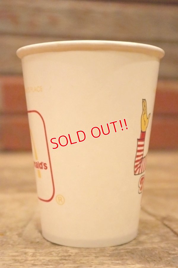画像4: ct-120425-01 McDonald's / Ronald McDonald 1986 Paper Cups (3個セット)