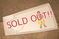 ct-240418-01 McDonald's / 1970's Plastic Food Tray "Ronald McDonald"