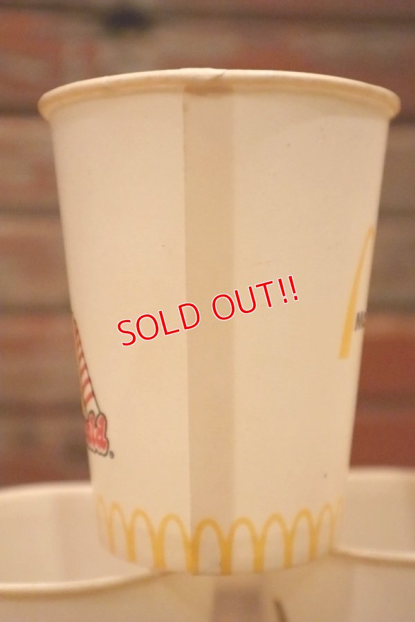画像5: ct-150401-11 McDonald's / Ronald McDonald 1970's Wax Paper Cups (5個セット)