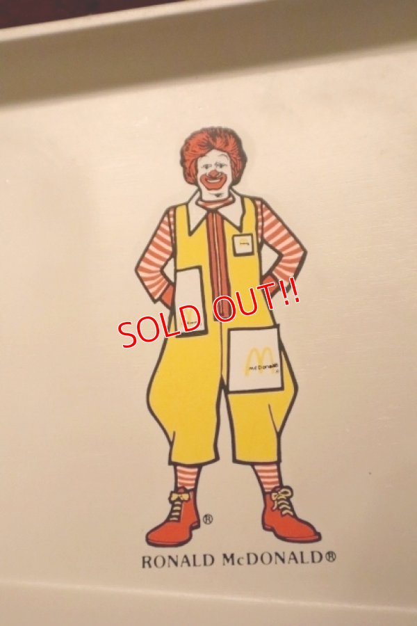 画像3: ct-240418-01 McDonald's / 1970's Plastic Food Tray "Ronald McDonald"