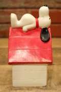 ct-240321-05 Snoopy / Determined 1970's Coin Bank "Snoopy House"