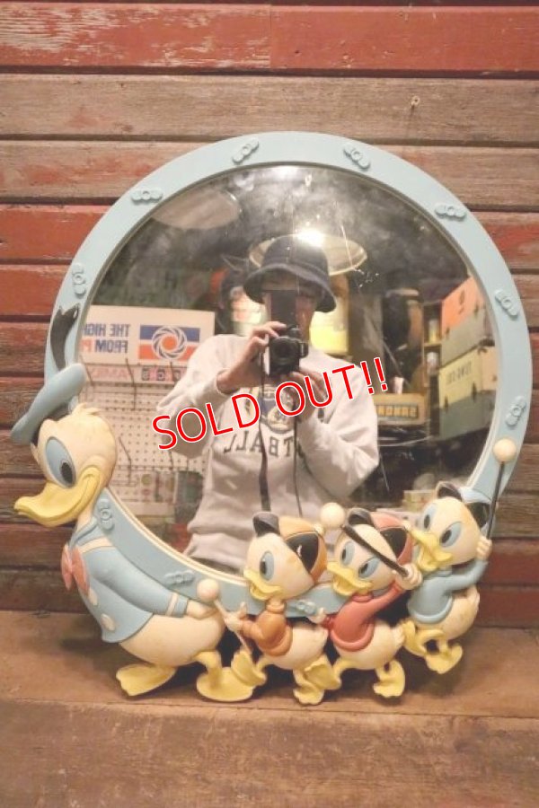 画像1: ct-240418-51 Donald Duck and Nephews / 1950's-1960's Wall Mirror