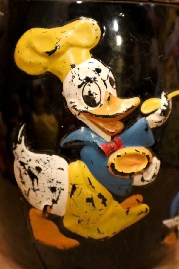 画像2: ct-240214-133 Donald Duck and Nephews / 1950's Ceramic Cookie Jar