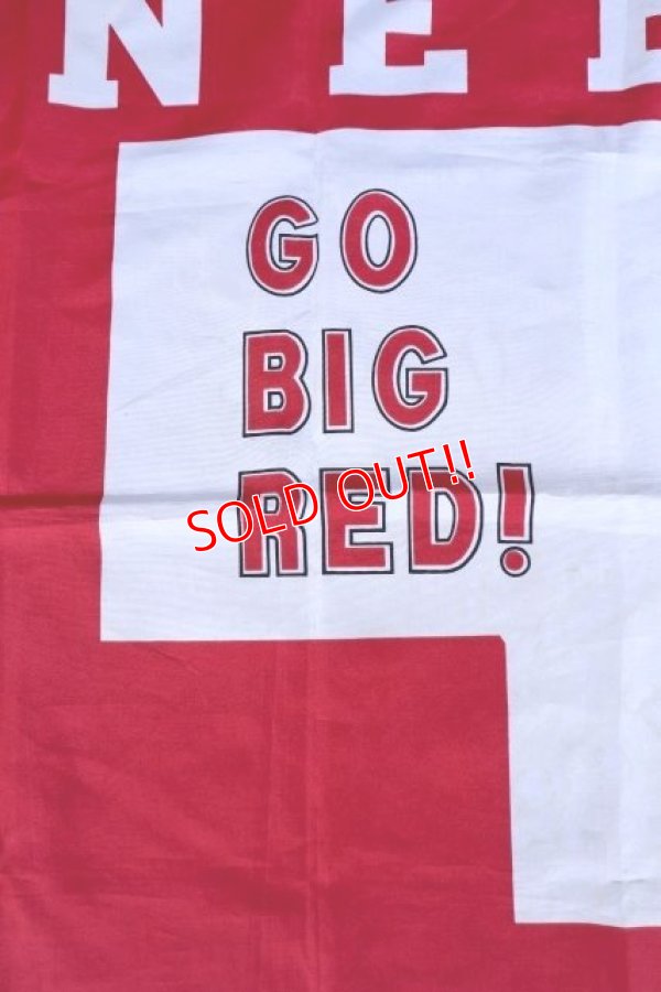 画像4: dp-230518-15 University of Nebraska / 1990's NEBRASKA CORNHUSKERS Nylon Flag