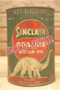 dp-240418-11 Sinclair / 1930's-1940's OPALINE MOTOR OIL One U.S. Quart Can