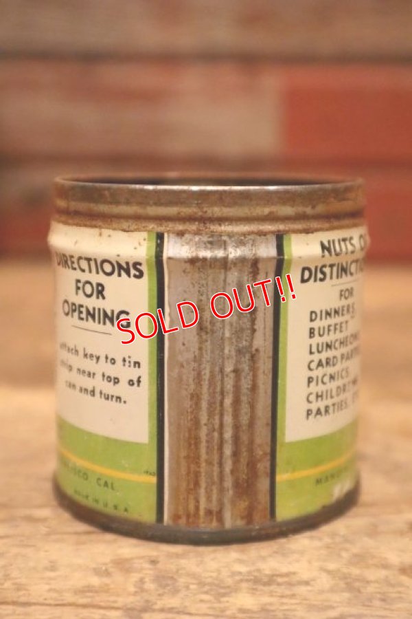 画像5: dp-240321-12 PLANTERS / MR.PEANUT 1940's Salted ALMONDS Can