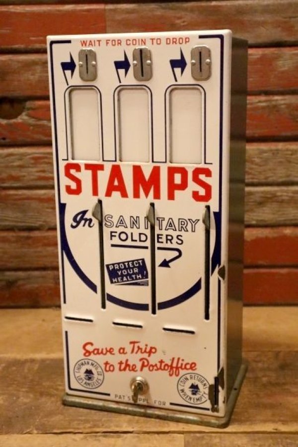 画像1: dp-240418-07 U.S.STAMPS / 1950's-1960's Sanitary Folders Vending Machine