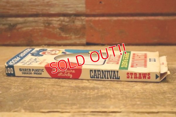 画像4: dp-240418-05 NATIONAL SODA STRAW CO., / 1968 CARNIVAL Supra PLASTIC STRAWS