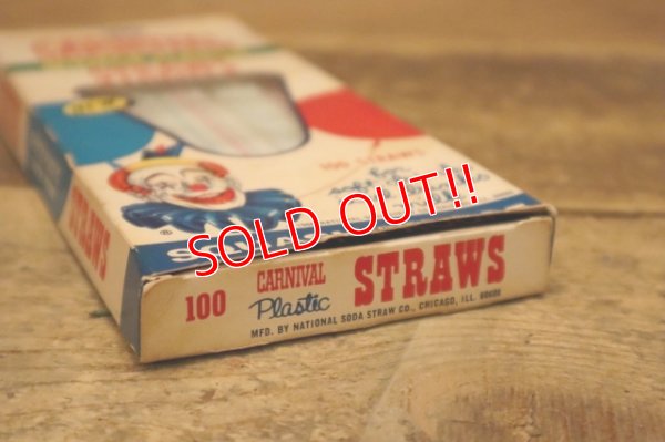 画像5: dp-240418-05 NATIONAL SODA STRAW CO., / 1968 CARNIVAL Supra PLASTIC STRAWS